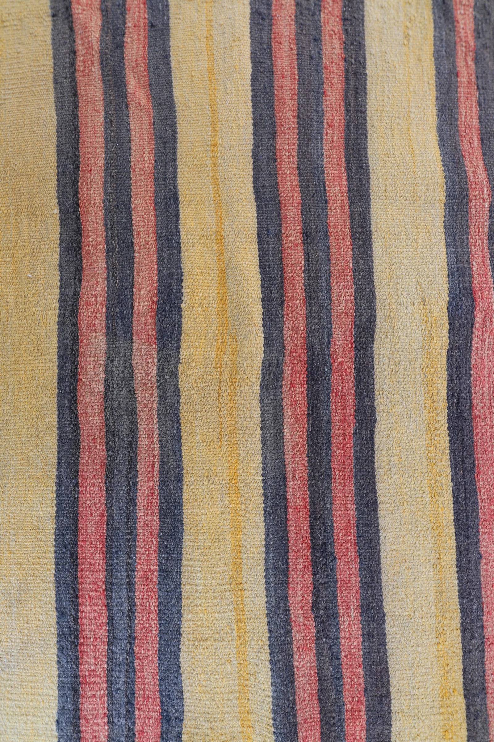 1960s Southwestern Striped Hand Knotted Nomadic Kilim Runner Rug - 12