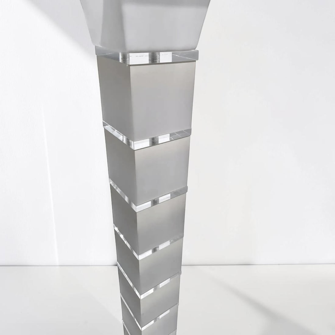 Post-Modern Frosted Lucite Floor Lamp - 4