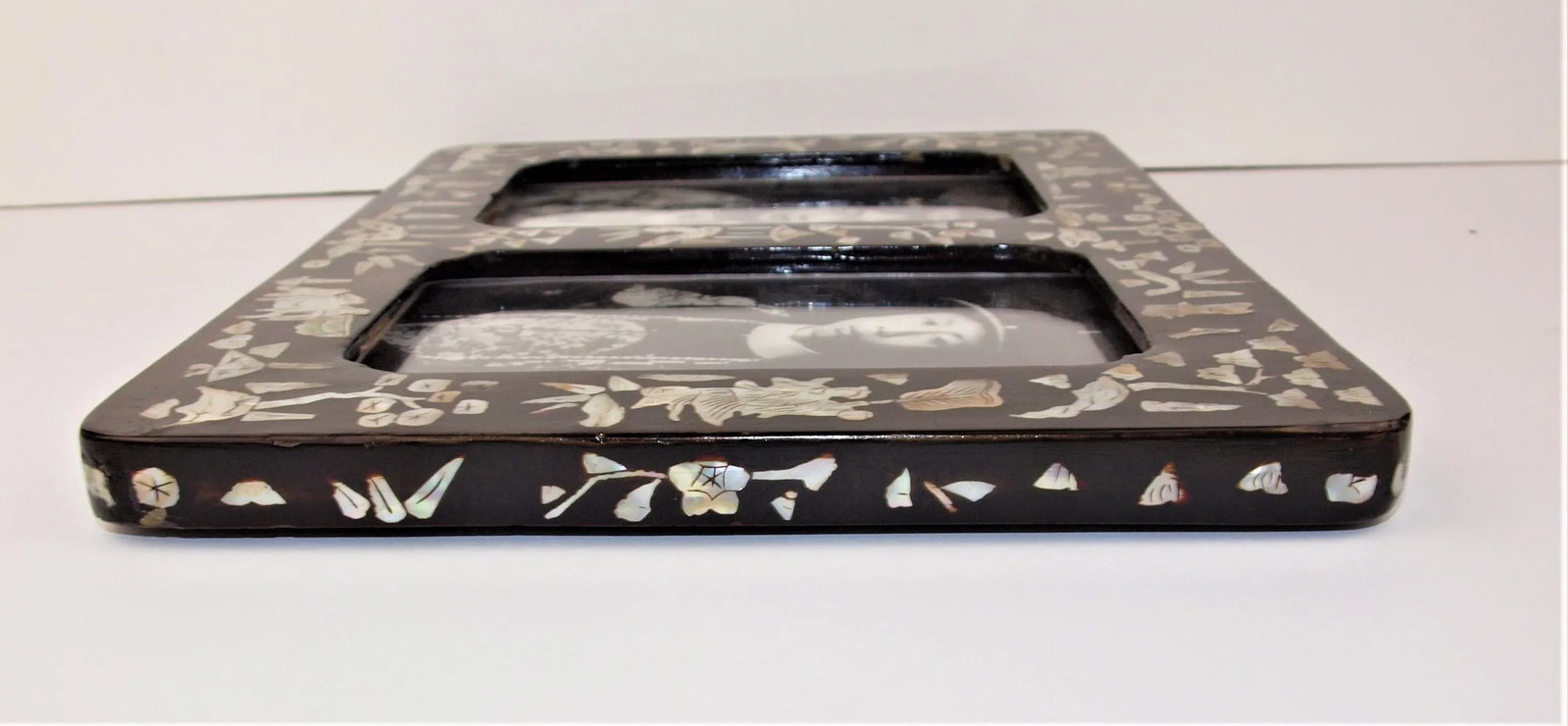 Early 20th Century Papier Mache Double Picture Frame - 5
