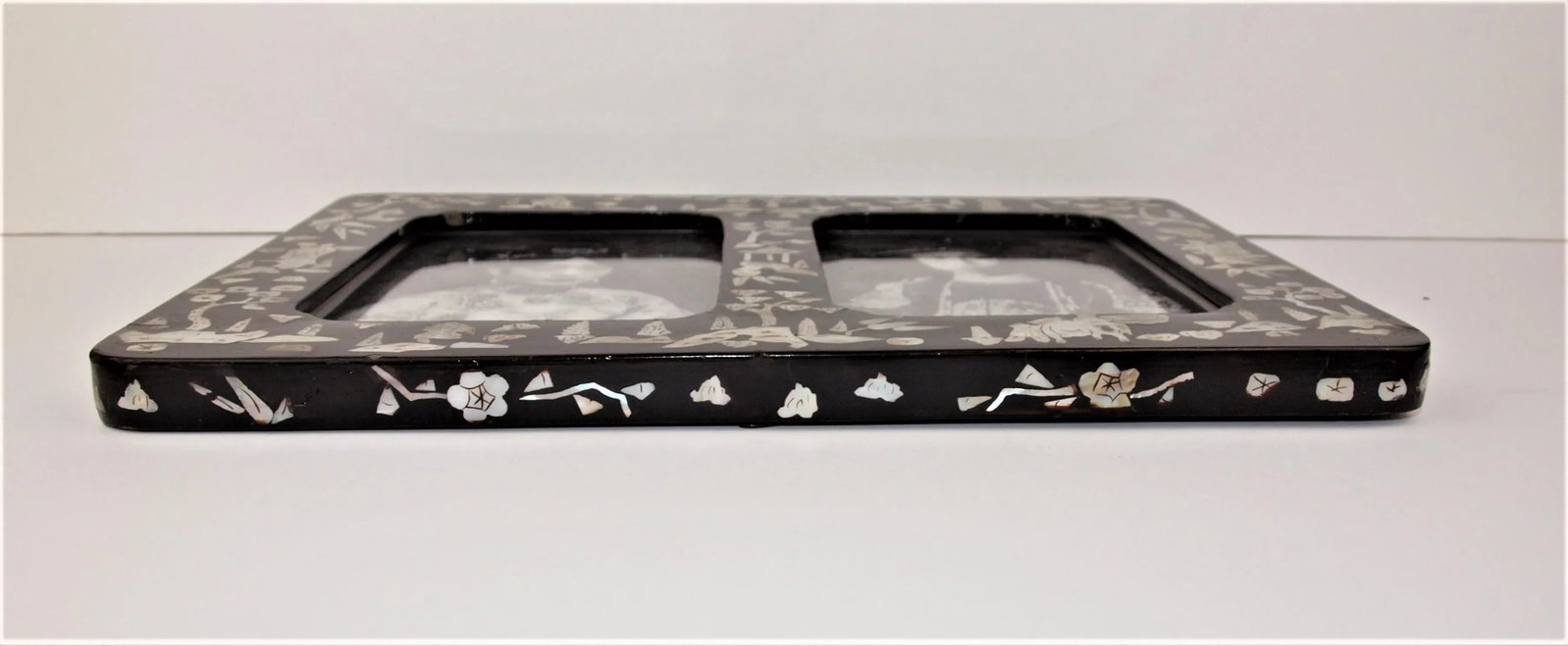 Early 20th Century Papier Mache Double Picture Frame - 6