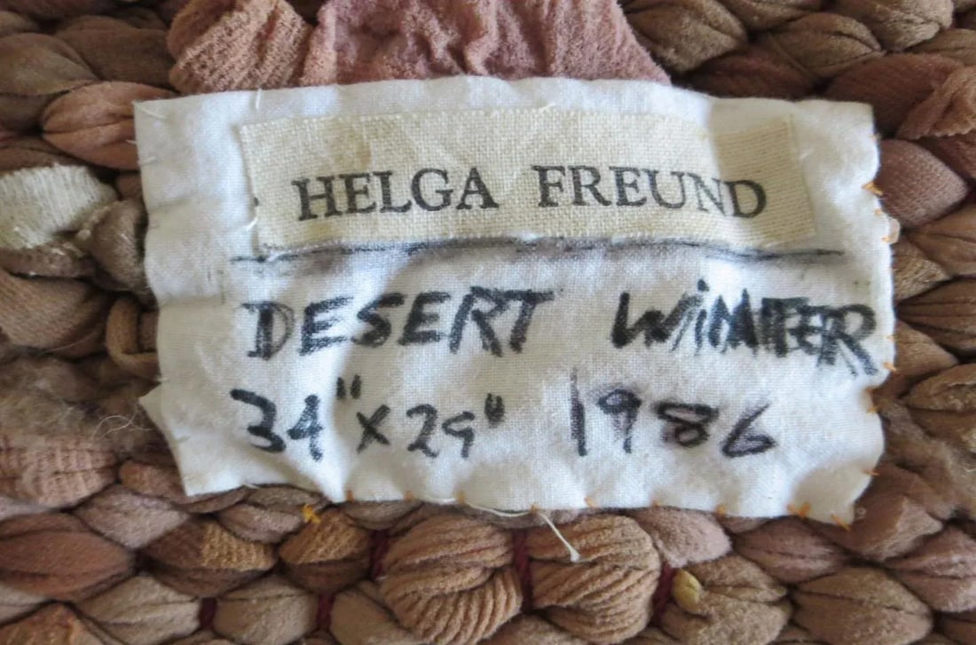 1986 "Desert Winter" Vintage Fiber Art - 5