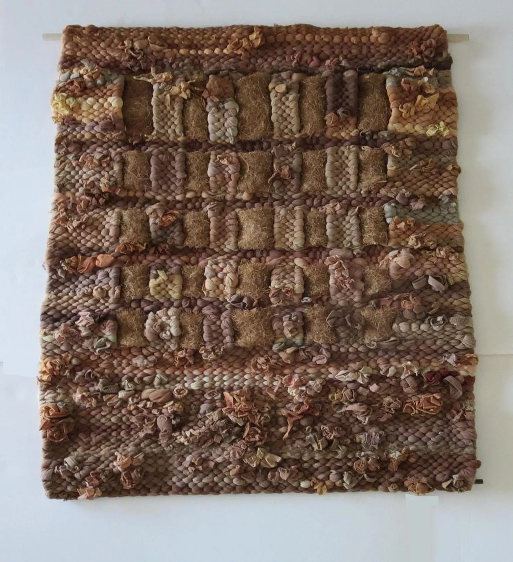 1986 "Desert Winter" Vintage Fiber Art - 6