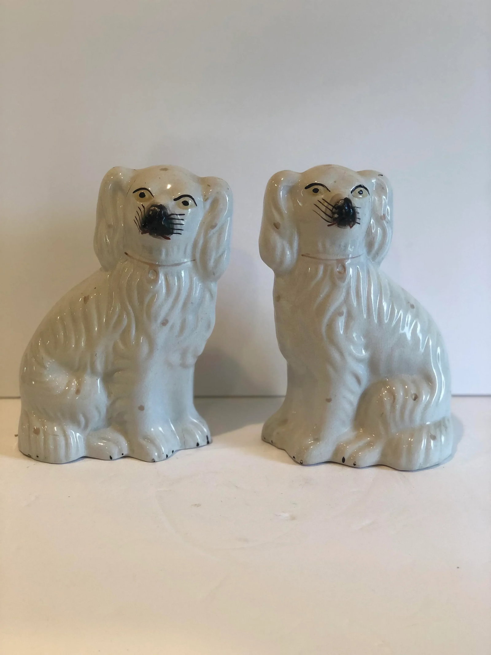 19th Century Victorian Staffordshire Dogs - a Pair - 13