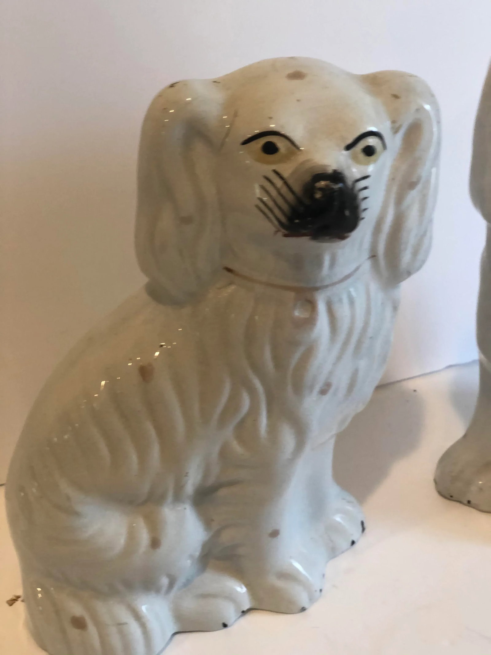 19th Century Victorian Staffordshire Dogs - a Pair - 3