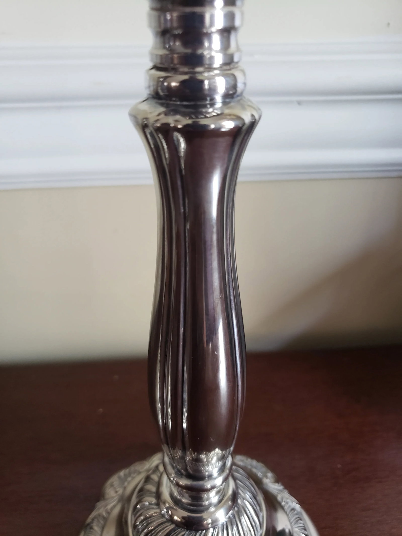 1960s Vintage Neiman Marcus Italian Silver-Tone Metal Candle Holders- a Pair - 5
