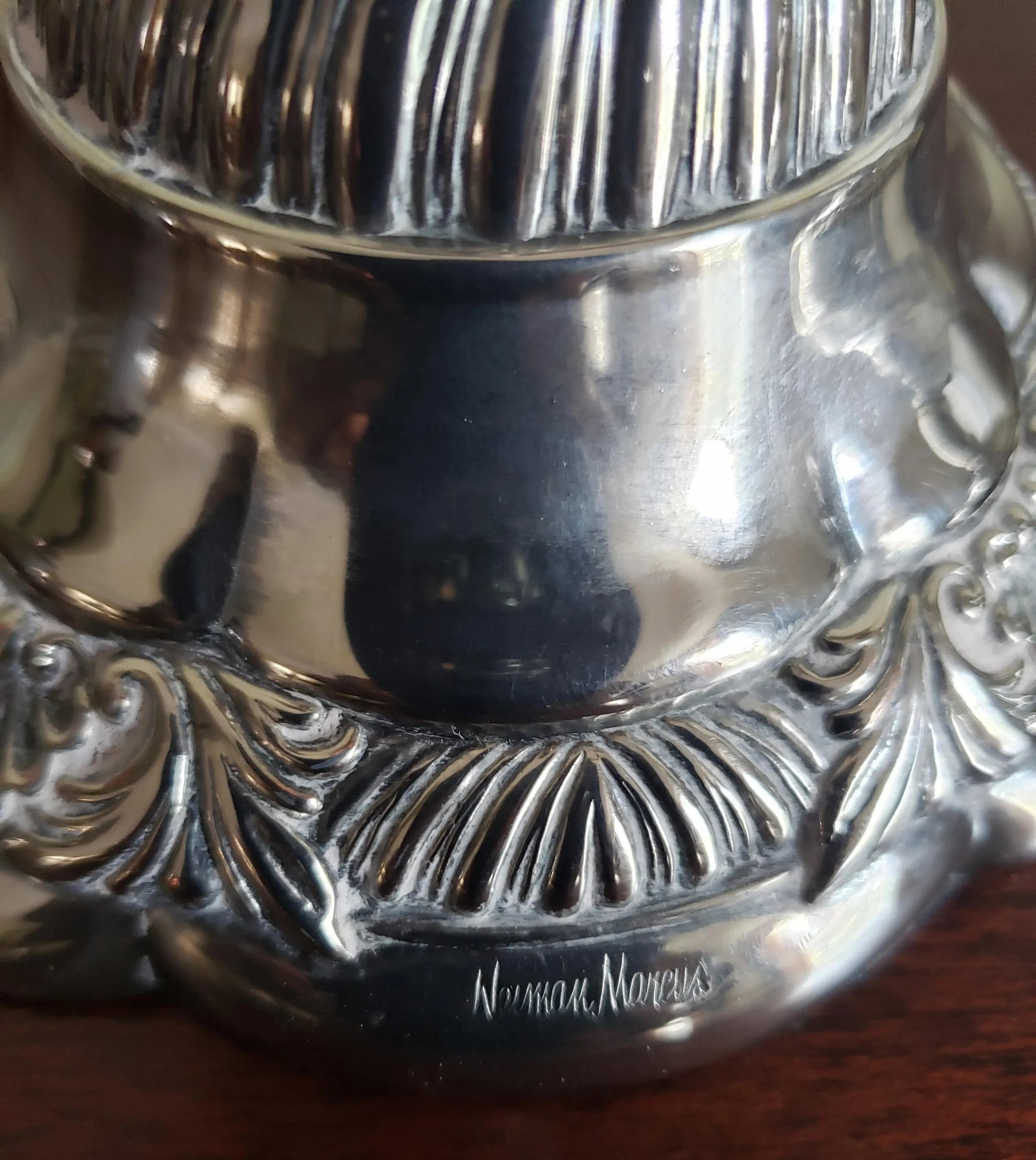 1960s Vintage Neiman Marcus Italian Silver-Tone Metal Candle Holders- a Pair - 7
