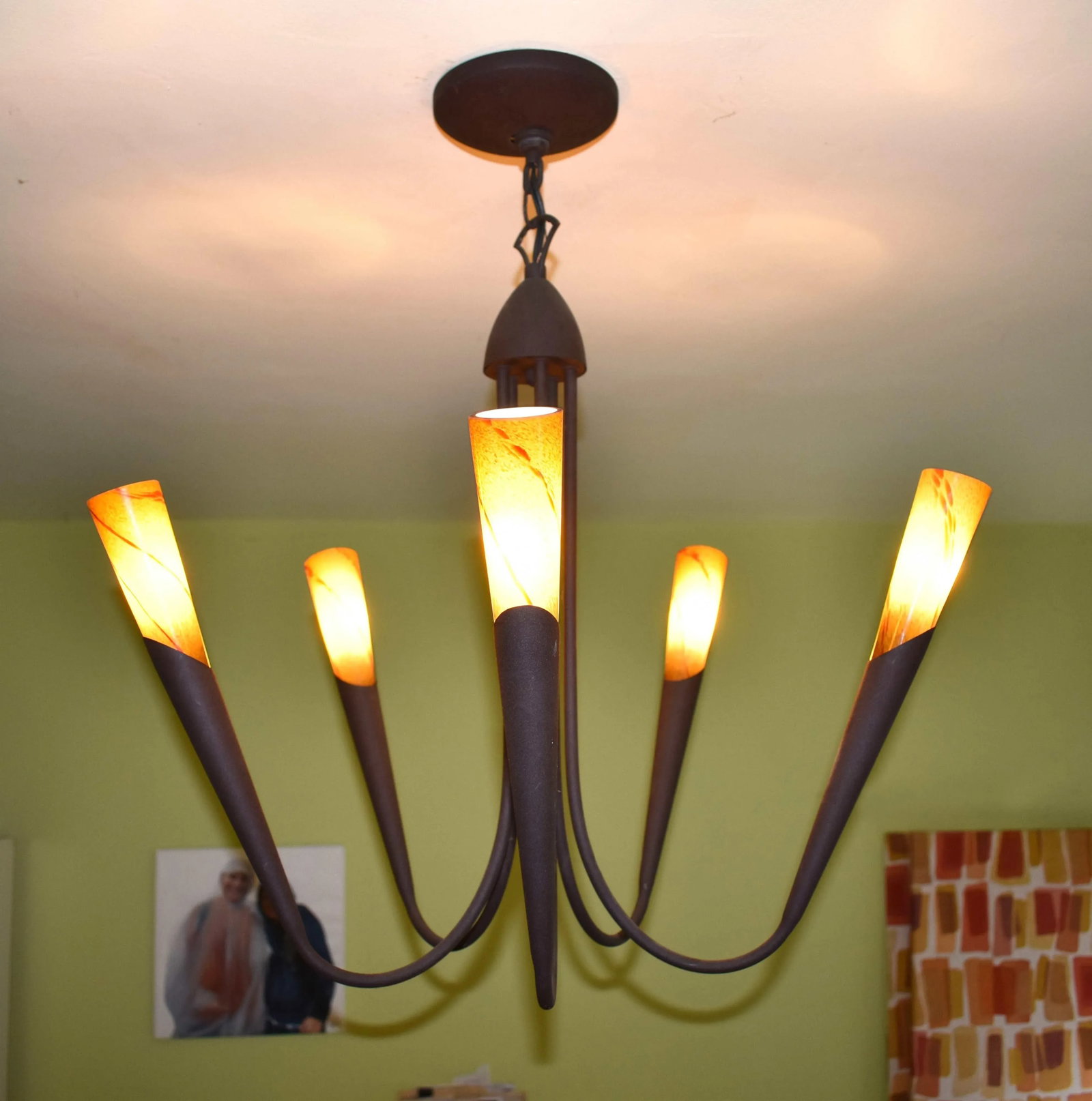 Mid-Century Modern Chandelier - 4