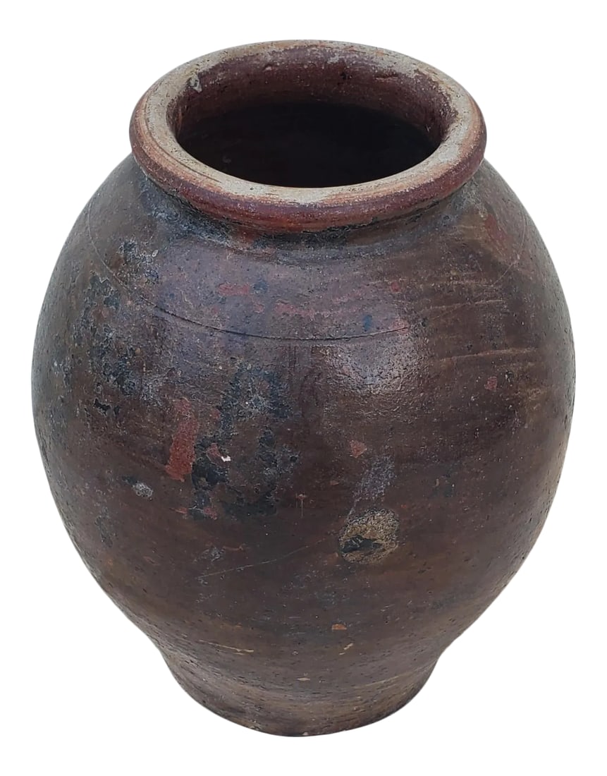 Vintage Tamegrout Brown Moroccan Jar / Urn (1 of 7)