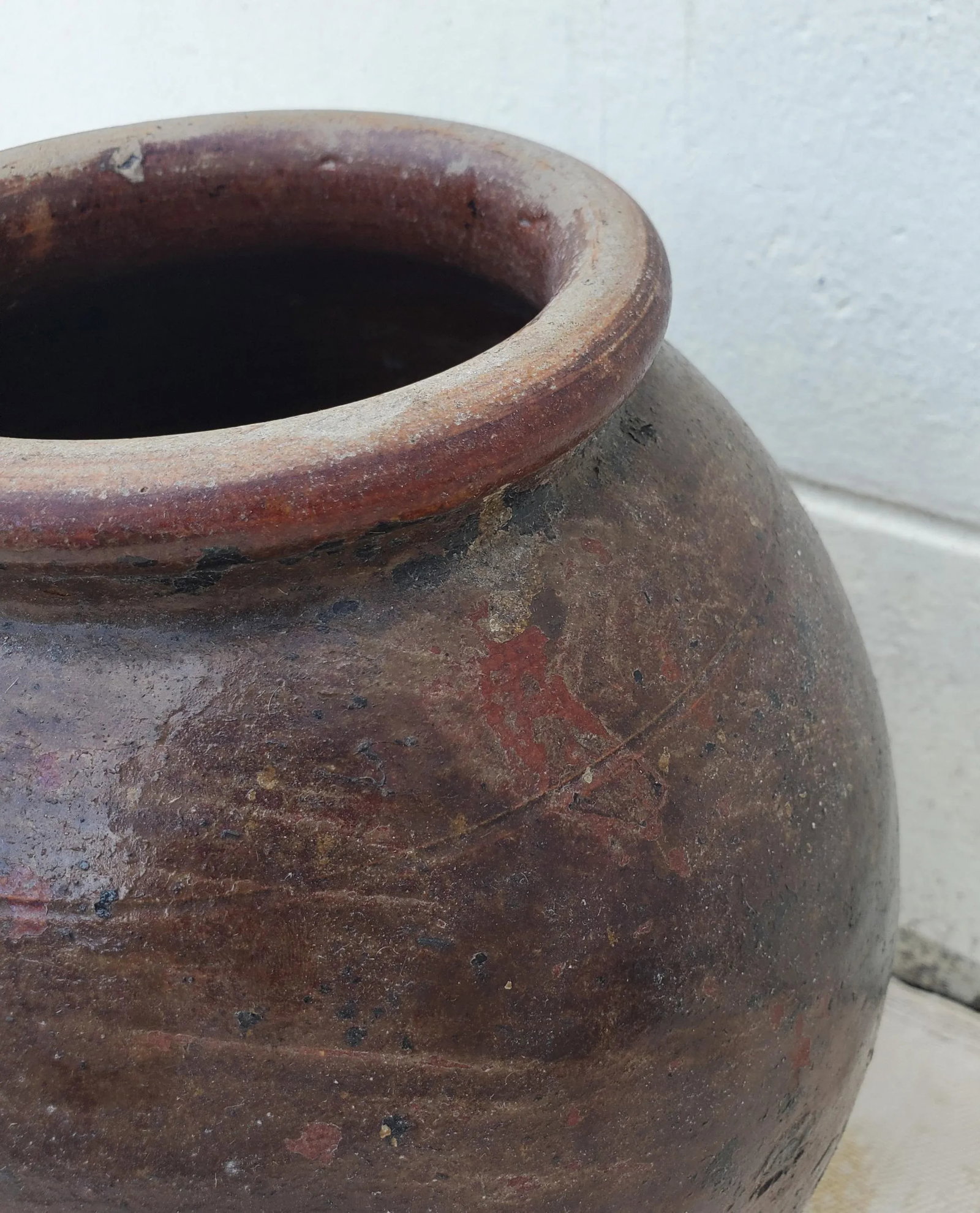 Vintage Tamegrout Brown Moroccan Jar / Urn - 4