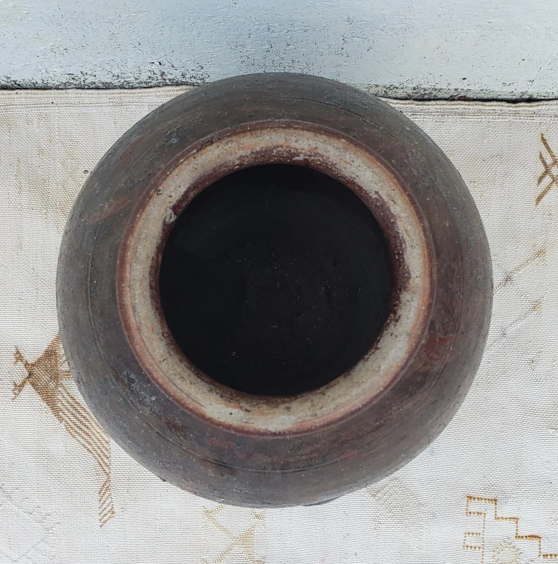 Vintage Tamegrout Brown Moroccan Jar / Urn - 5