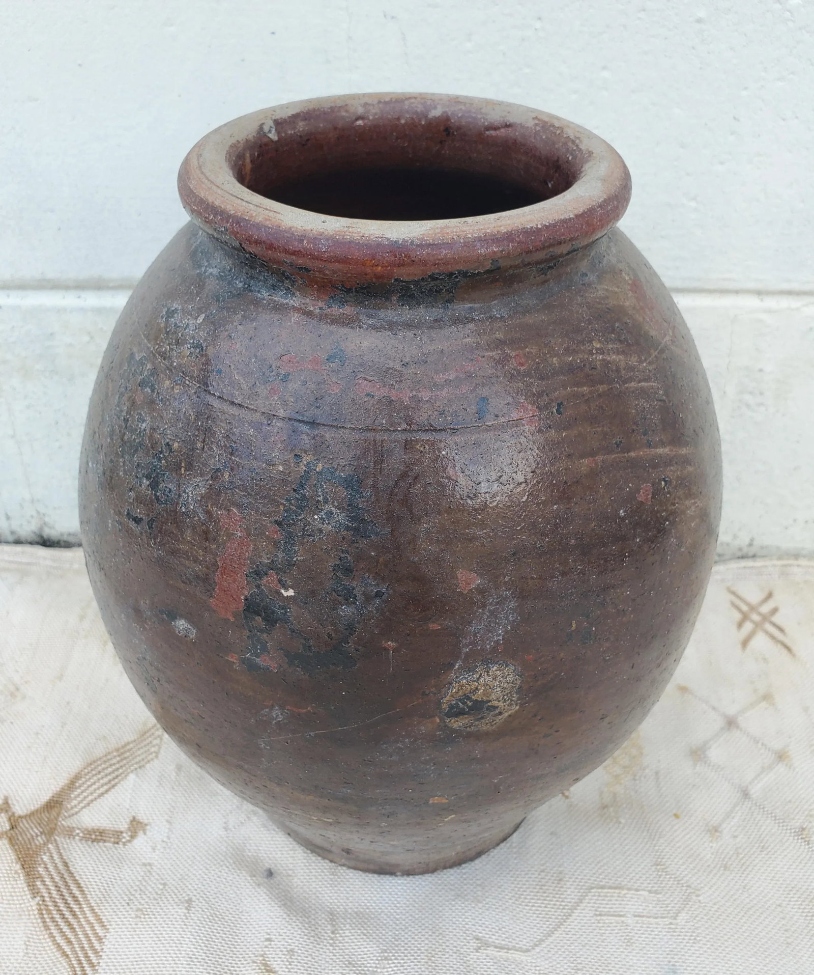 Vintage Tamegrout Brown Moroccan Jar / Urn - 6