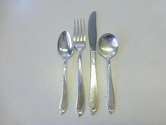 Mid-Century Modern Oneida Skyward Silverplate Flatware Set- 45 Pieces - 2