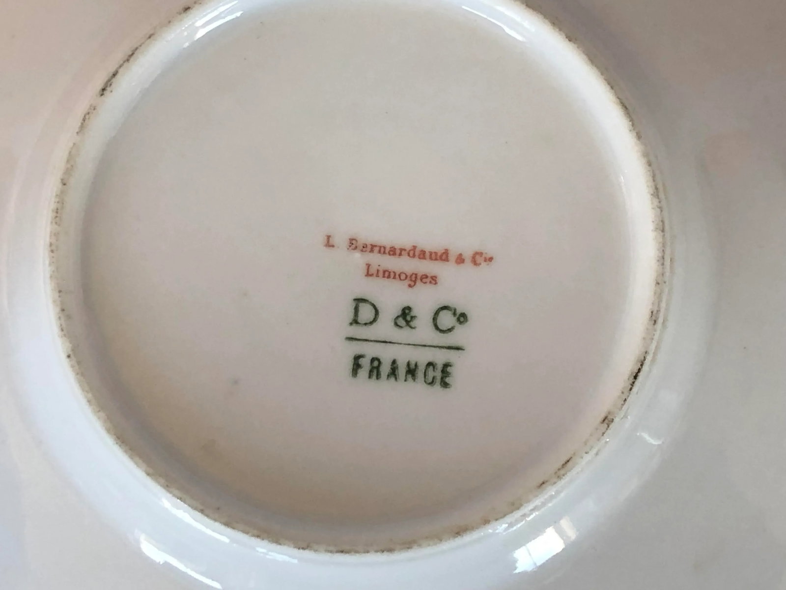 Antique Limoges Porcelain Ramekins & Saucers Set- 8 Pieces - 10
