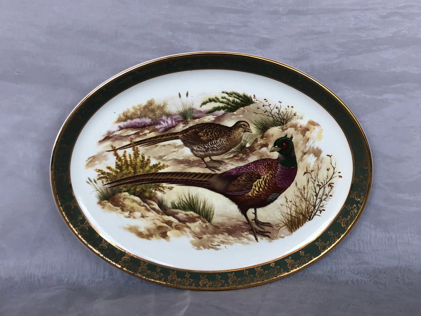 Brooks Brothers Decorative Pheasant Game Bird Serving Platter - 13