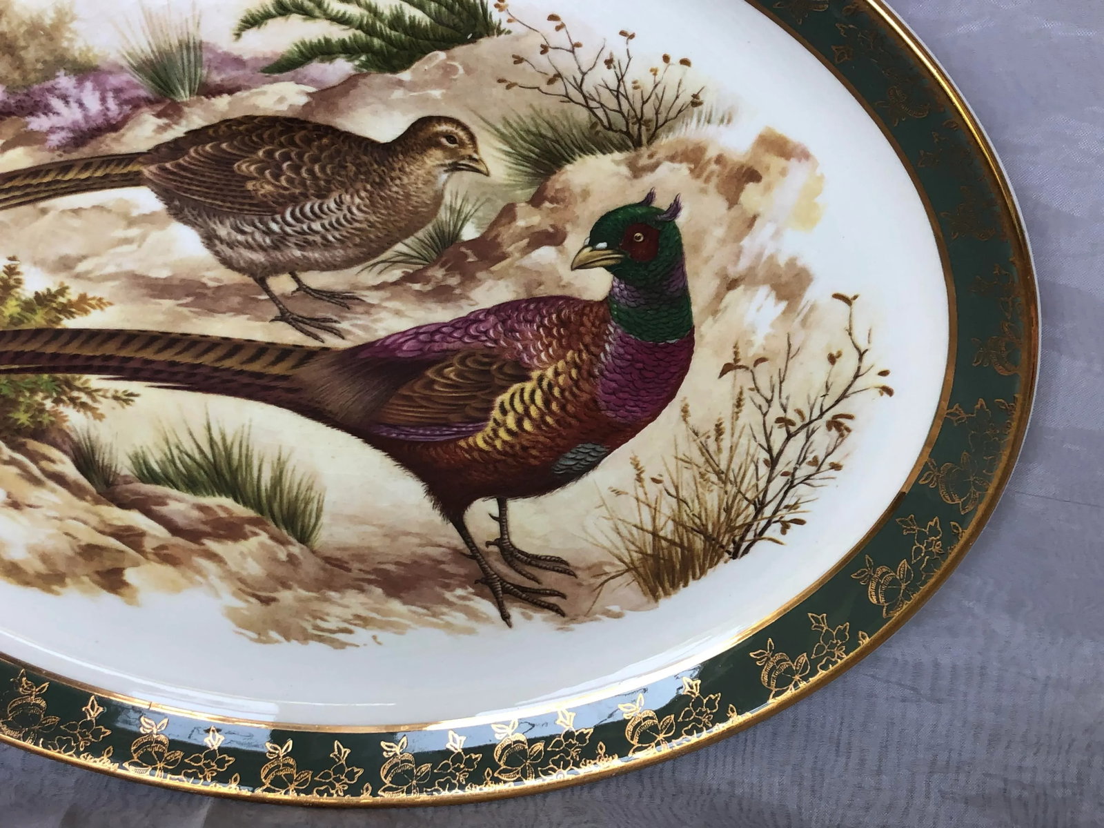 Brooks Brothers Decorative Pheasant Game Bird Serving Platter - 2