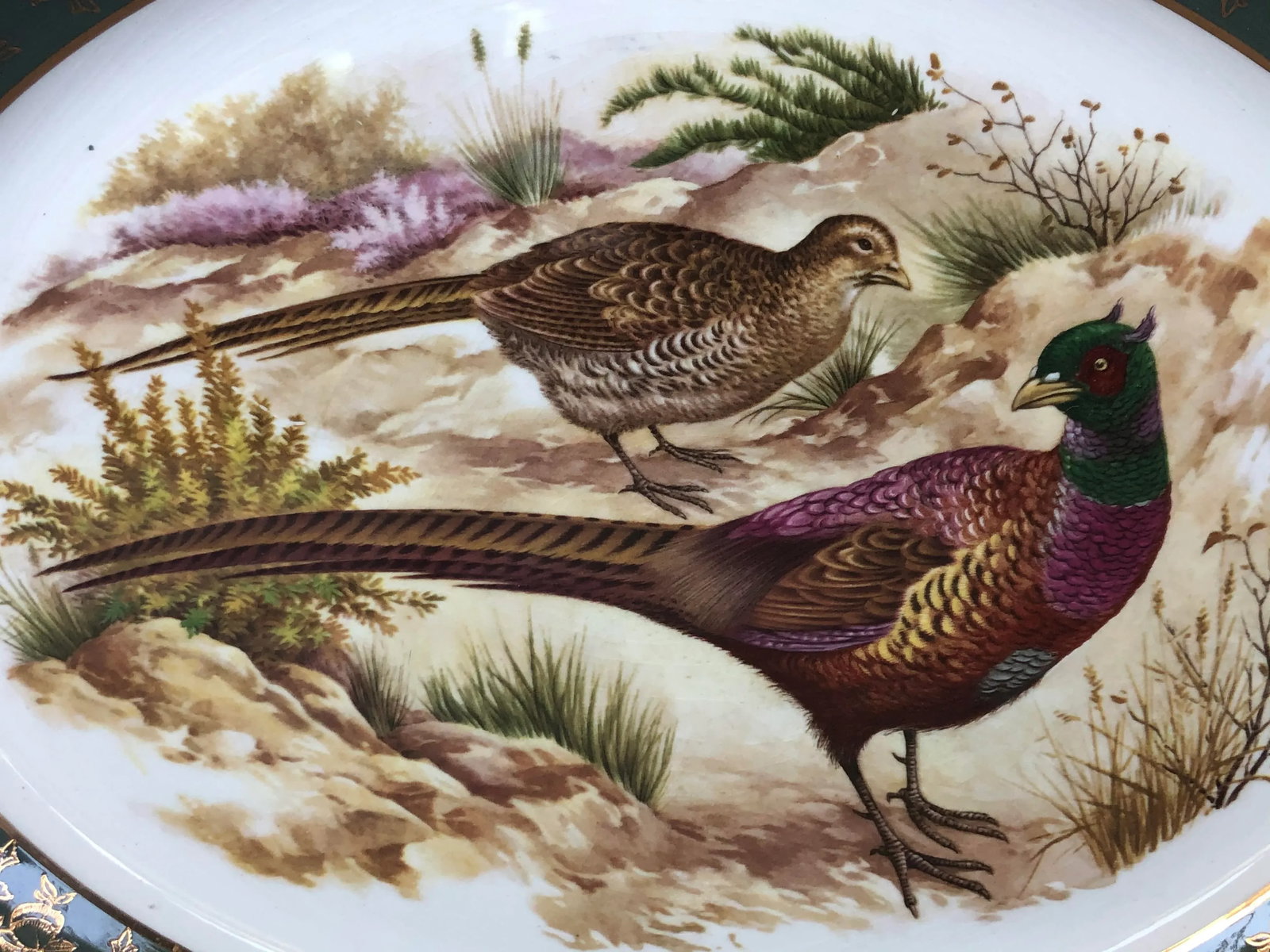 Brooks Brothers Decorative Pheasant Game Bird Serving Platter - 4