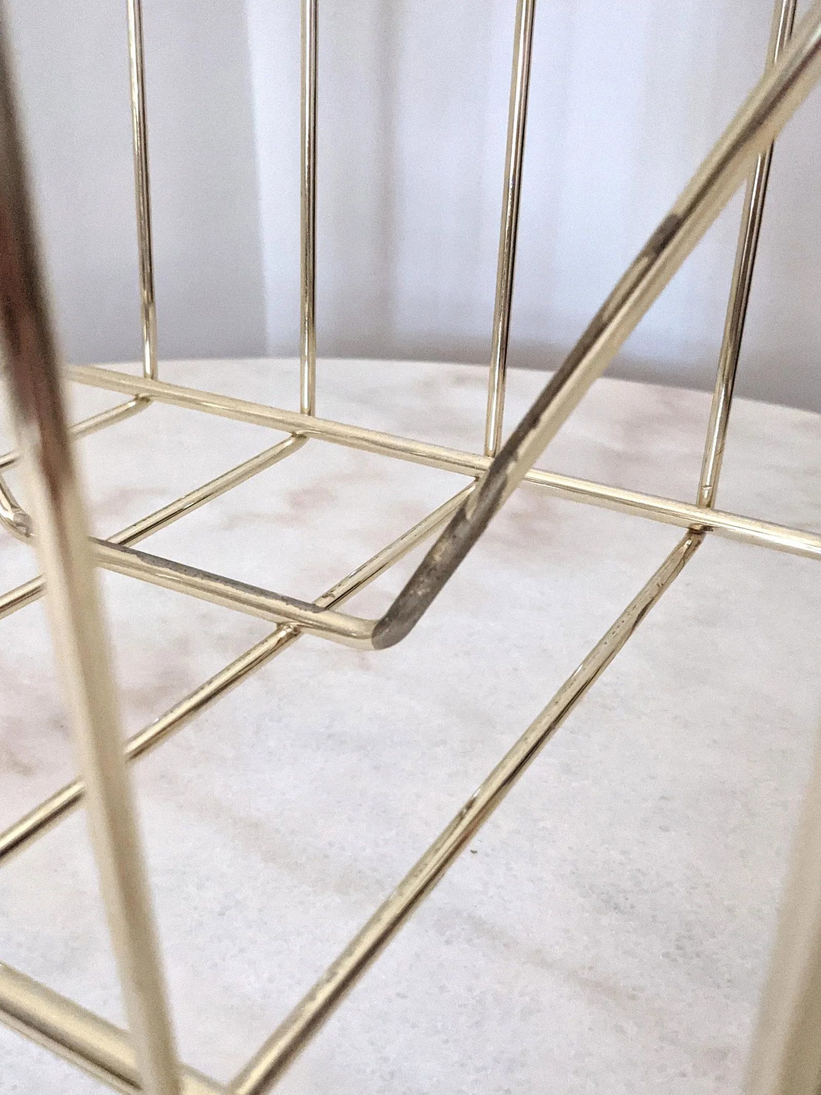 Vintage Large Mid Cenury Modern Standing Magazine Rack - 8
