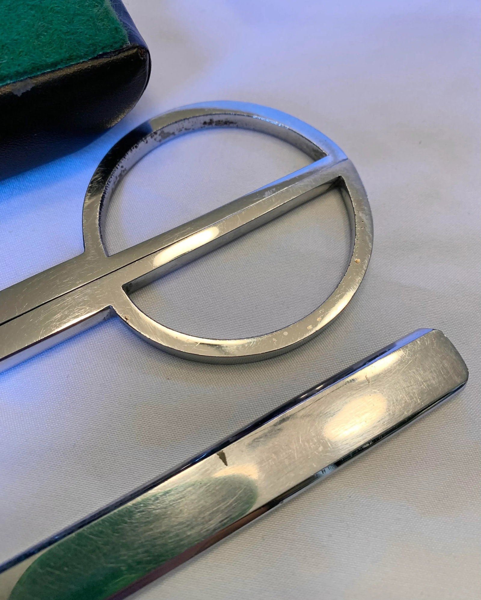 J.A.Henckels Scissor & Letter Opener Leather Case Desk Set - 3 Piece Set - 3