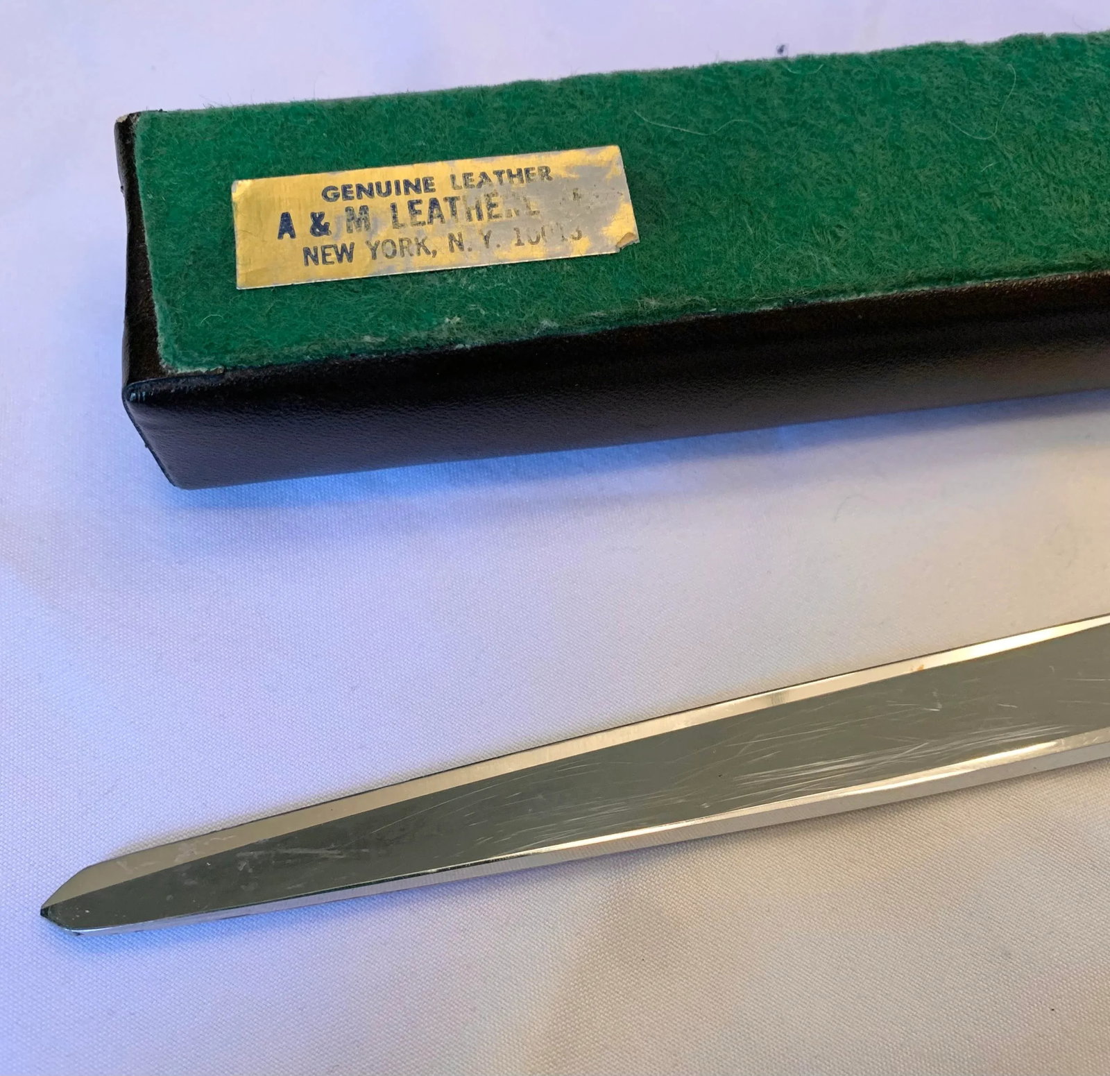 J.A.Henckels Scissor & Letter Opener Leather Case Desk Set - 3 Piece Set - 4