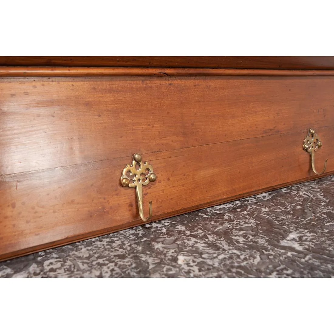 French 19th Century Fruitwood Plate and Coat Rack - 2