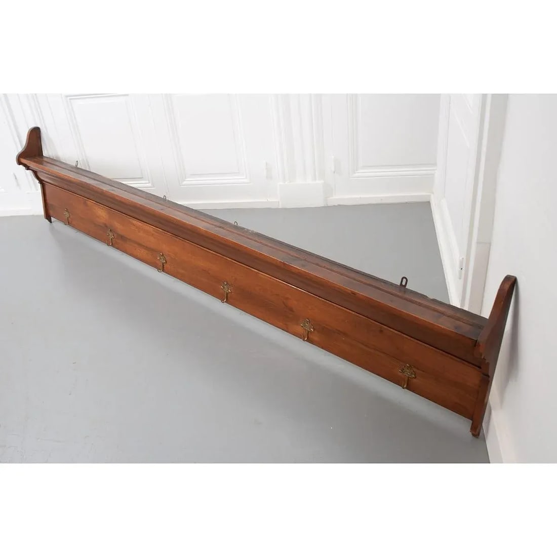 French 19th Century Fruitwood Plate and Coat Rack - 6