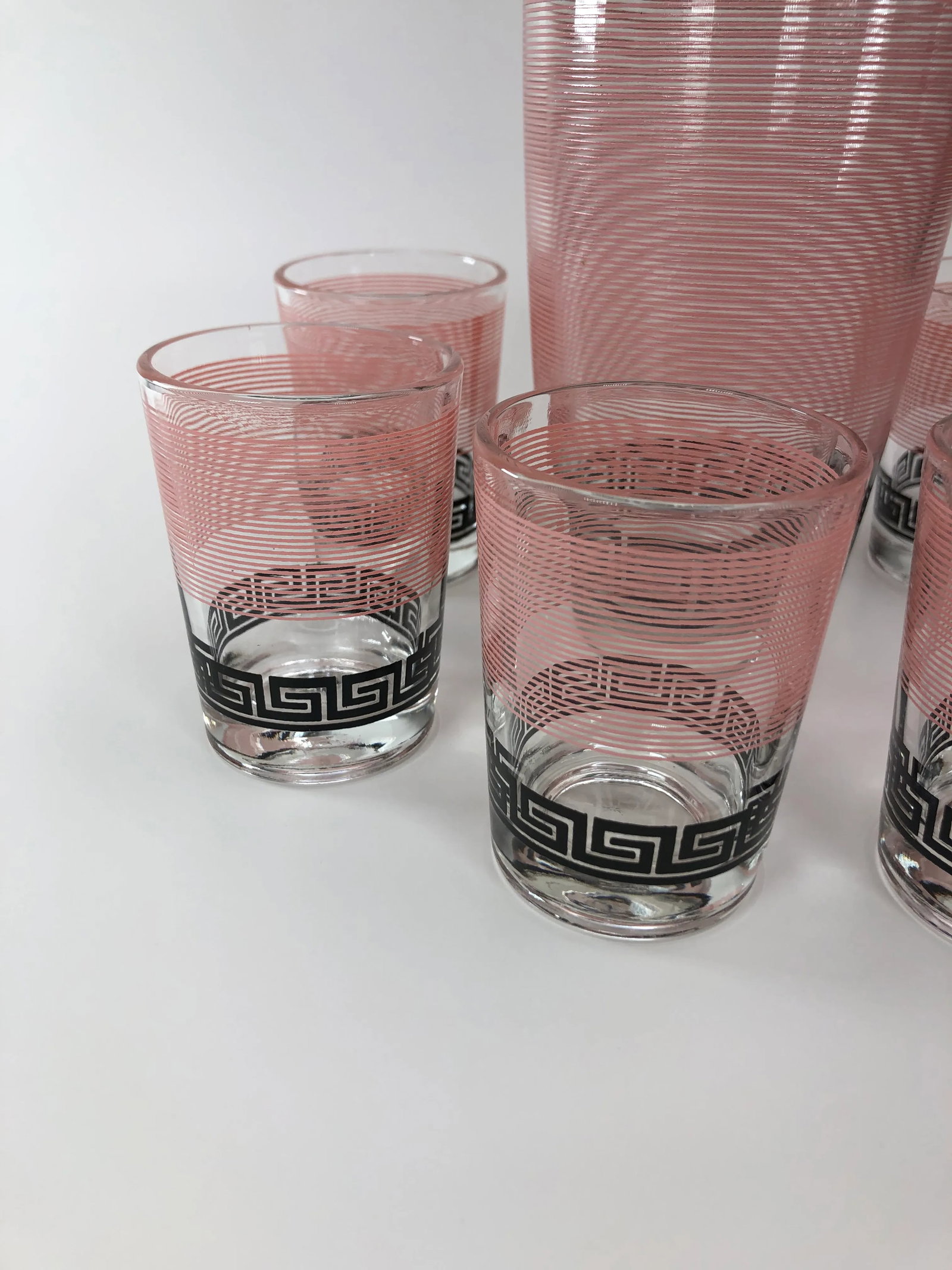 Vintage Hazel Atlas Cocktail Set- 7 Pieces - 3