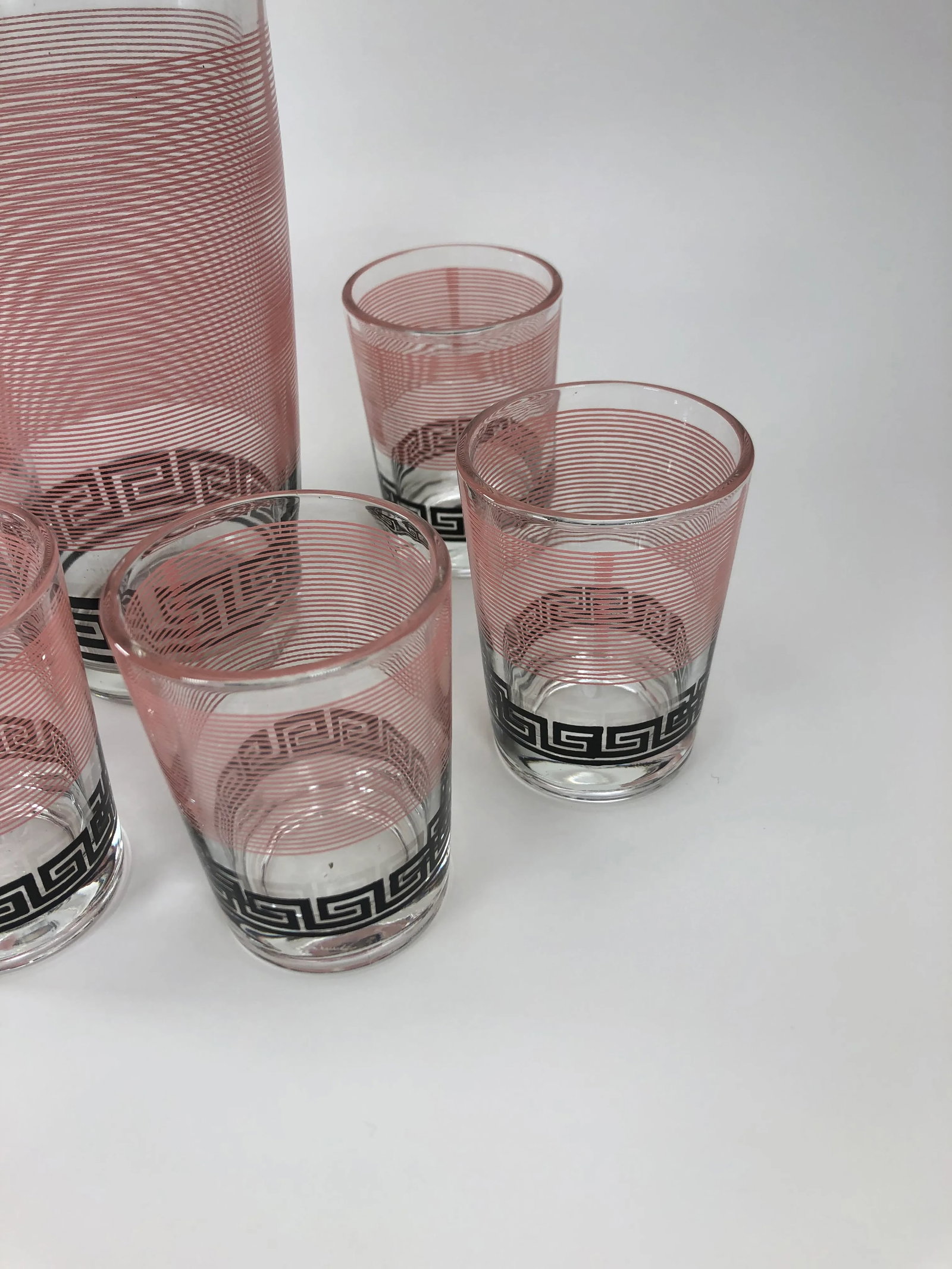 Vintage Hazel Atlas Cocktail Set- 7 Pieces - 4