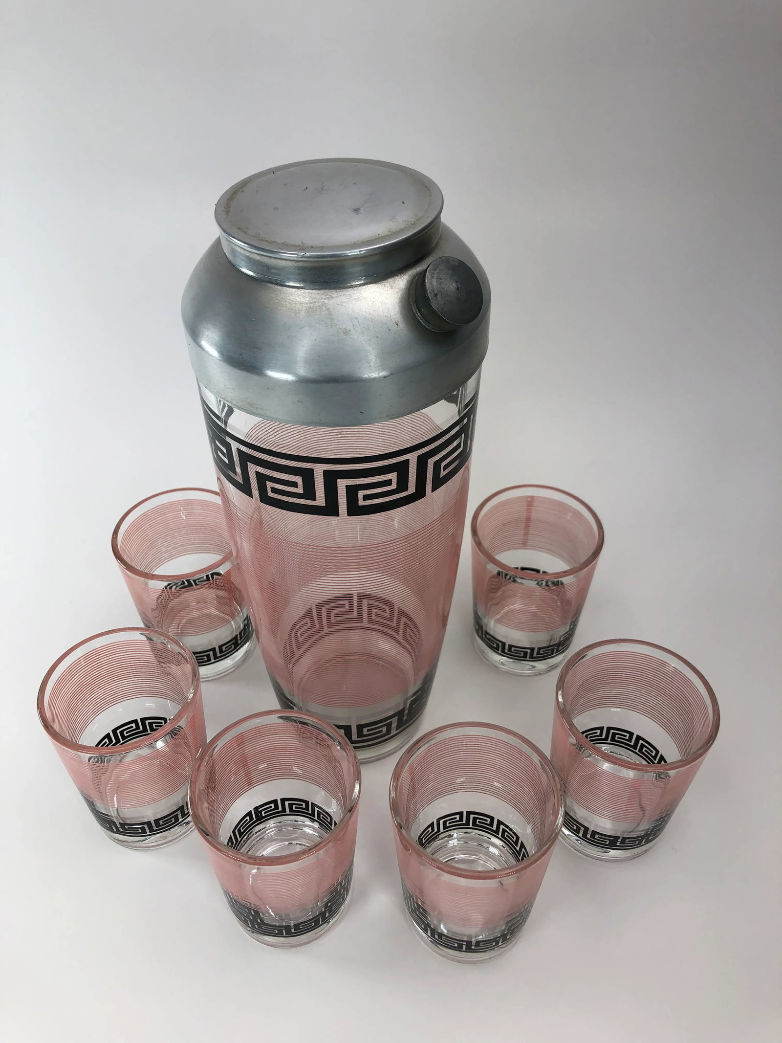 Vintage Hazel Atlas Cocktail Set- 7 Pieces - 5