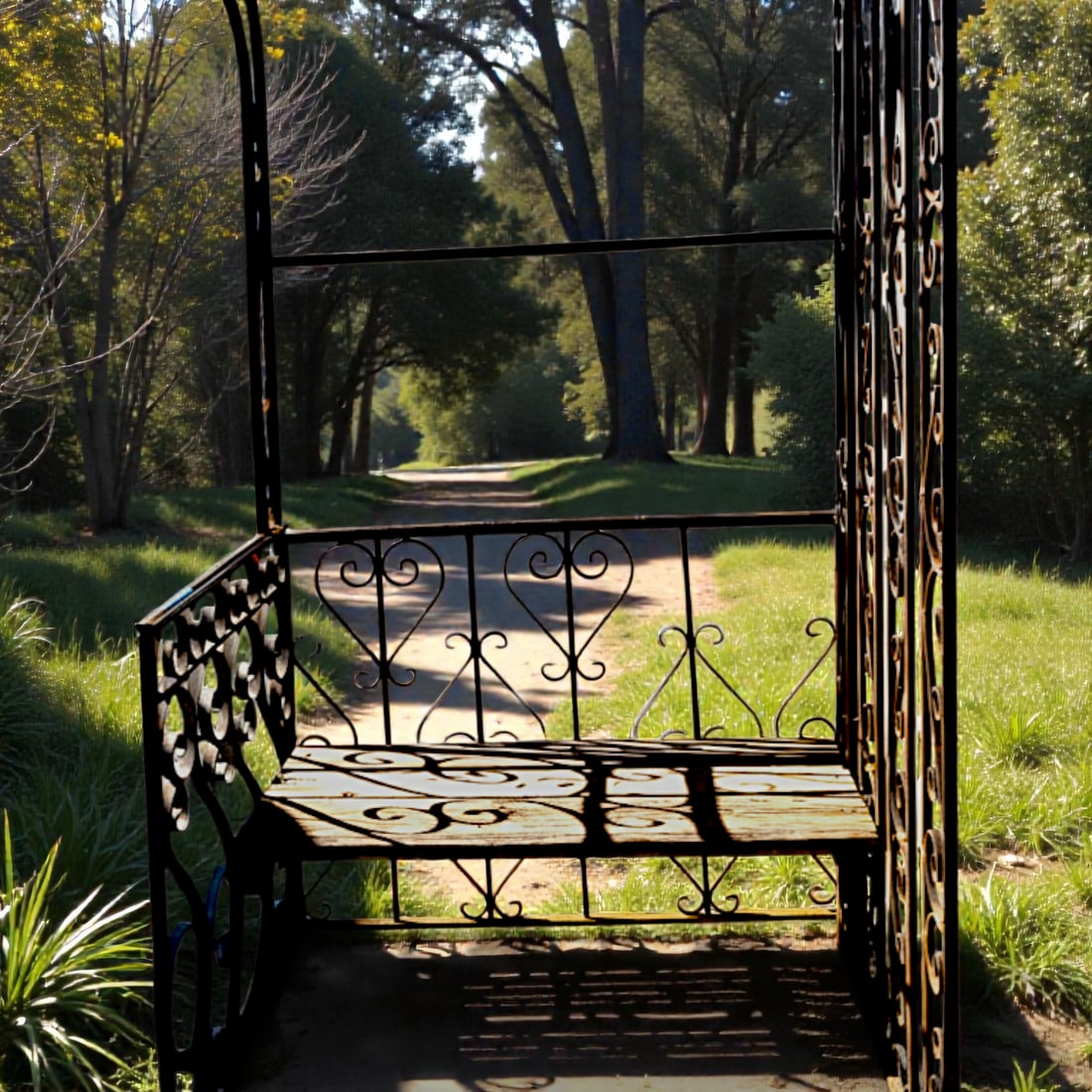 Mid-Century Mediterranean Custom Wrought Iron Garden Pergola 1965 - 10