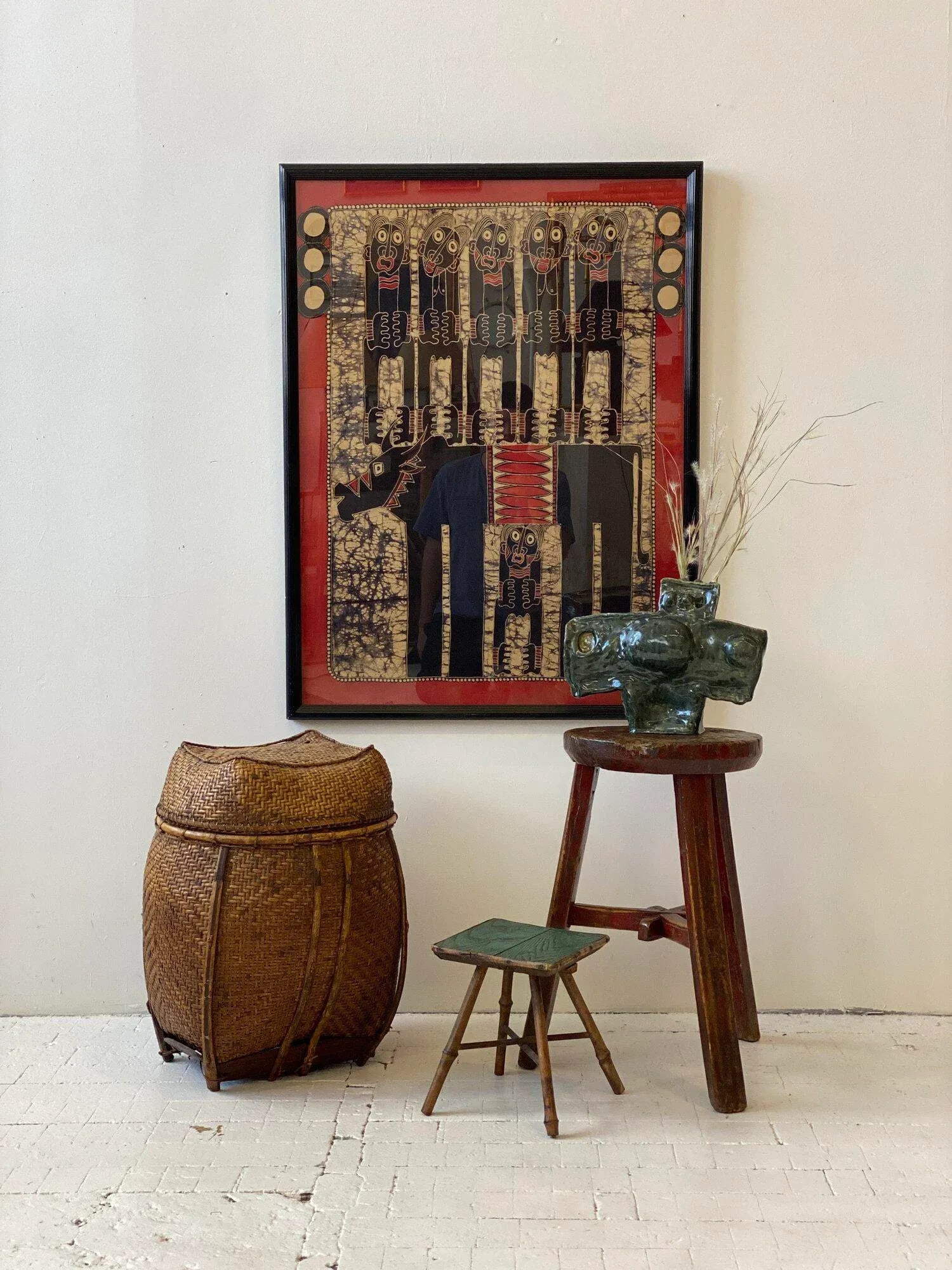 Vintage Large Scale Original Batik Artwork, Circa 1970s - 10