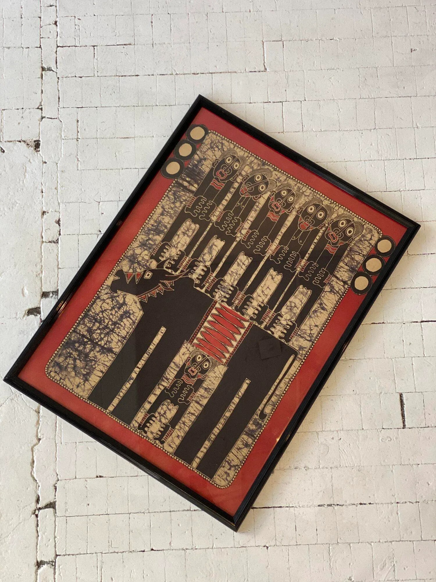Vintage Large Scale Original Batik Artwork, Circa 1970s - 3