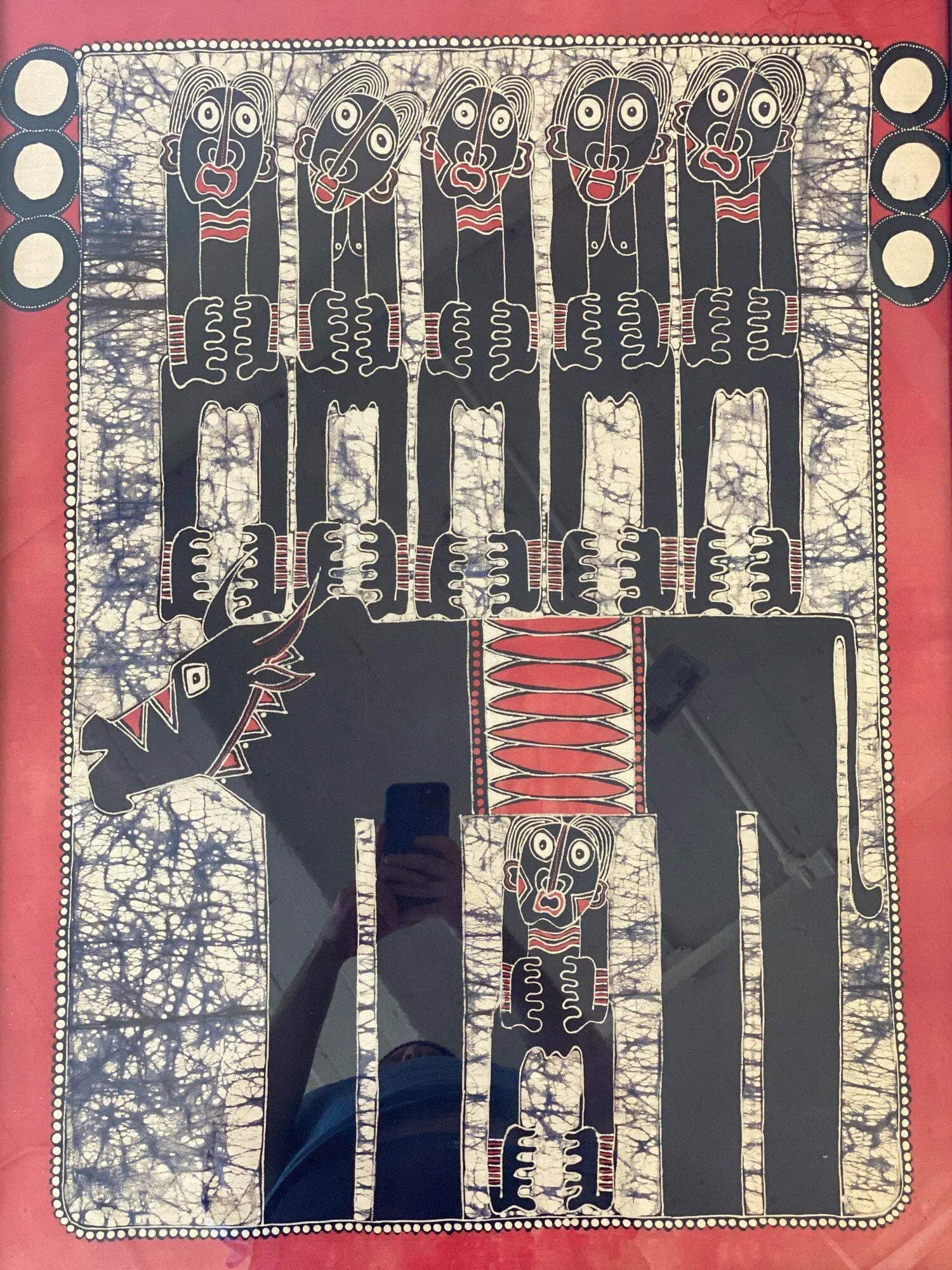Vintage Large Scale Original Batik Artwork, Circa 1970s - 6