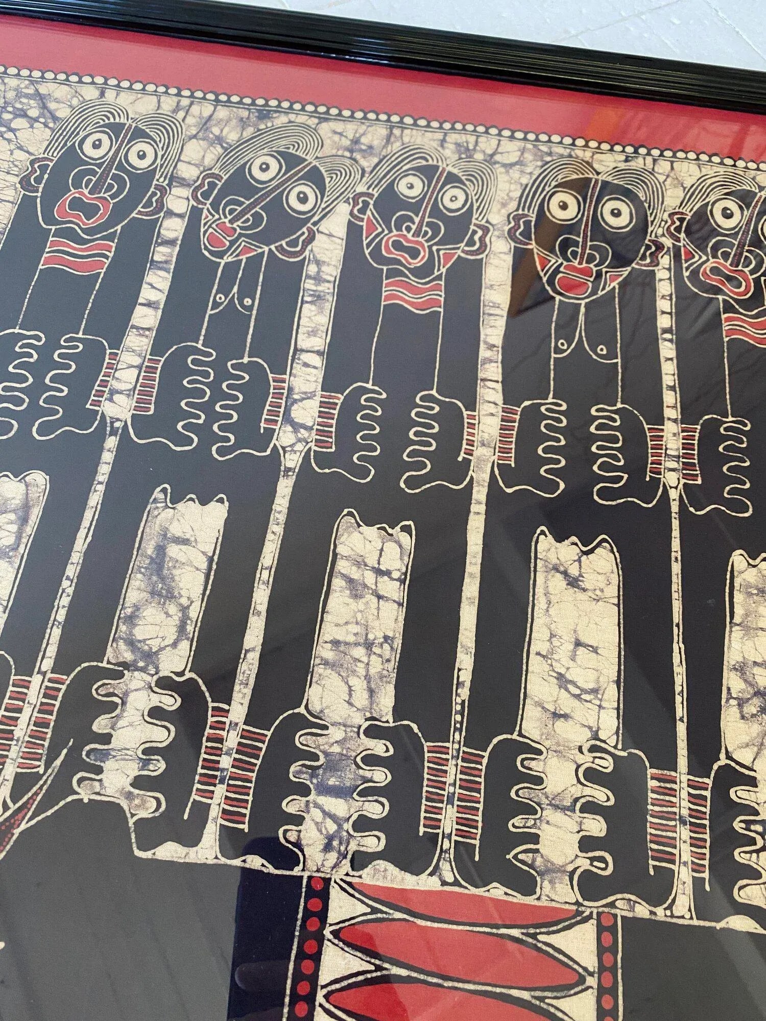 Vintage Large Scale Original Batik Artwork, Circa 1970s - 8