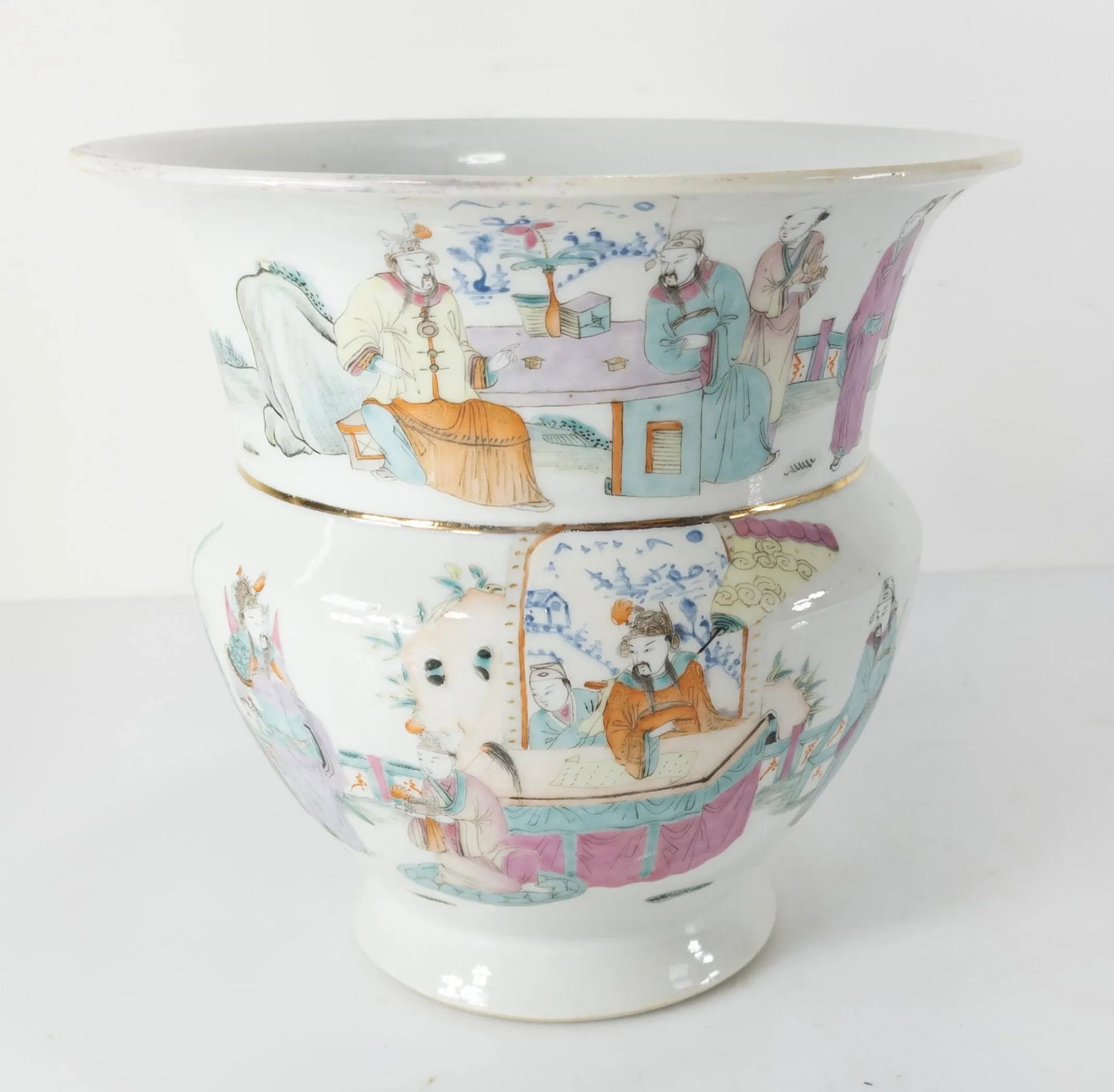 Chinese Famille Rose Chinoiserie Vase - 13
