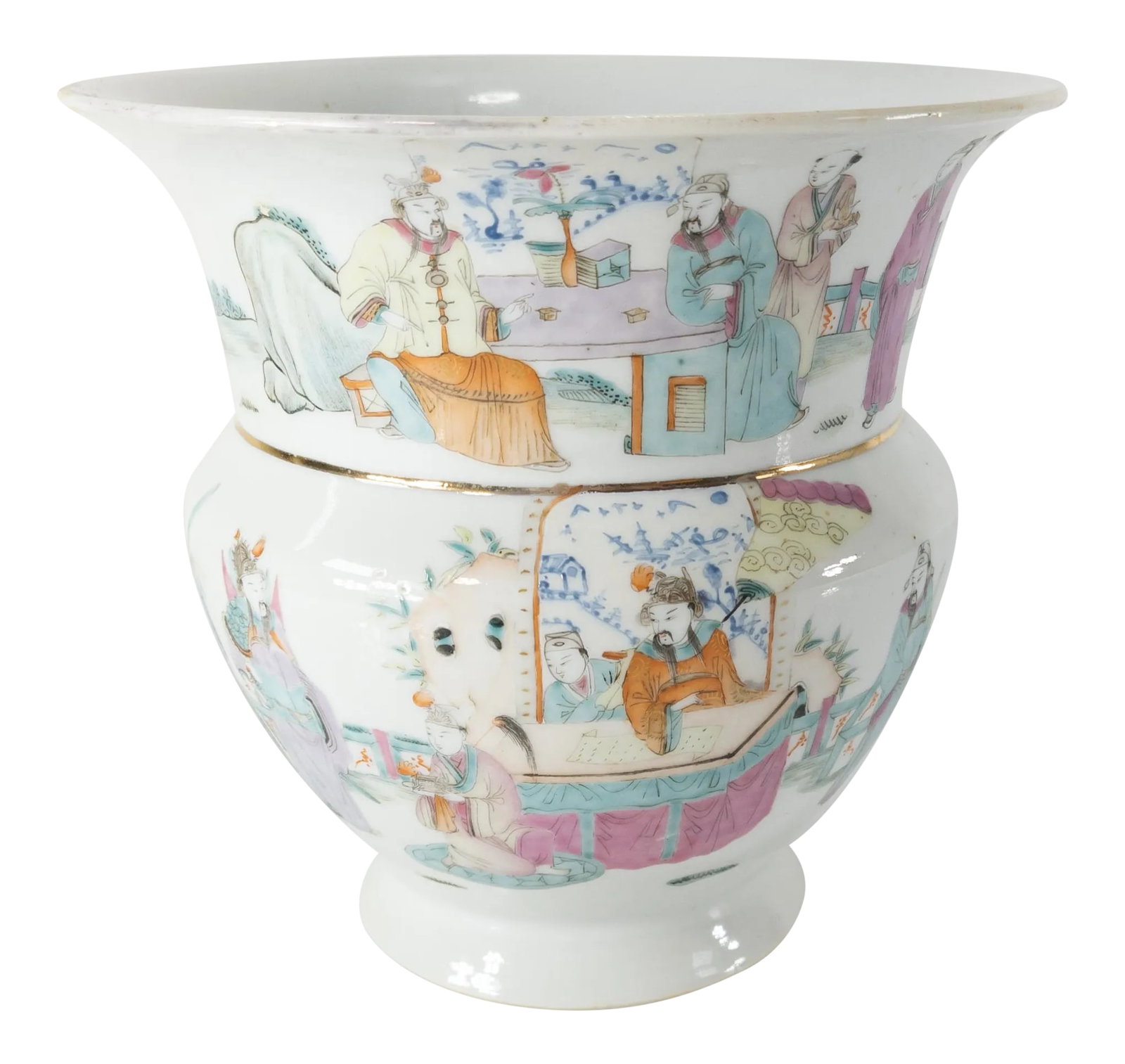 Chinese Famille Rose Chinoiserie Vase (1 of 13)