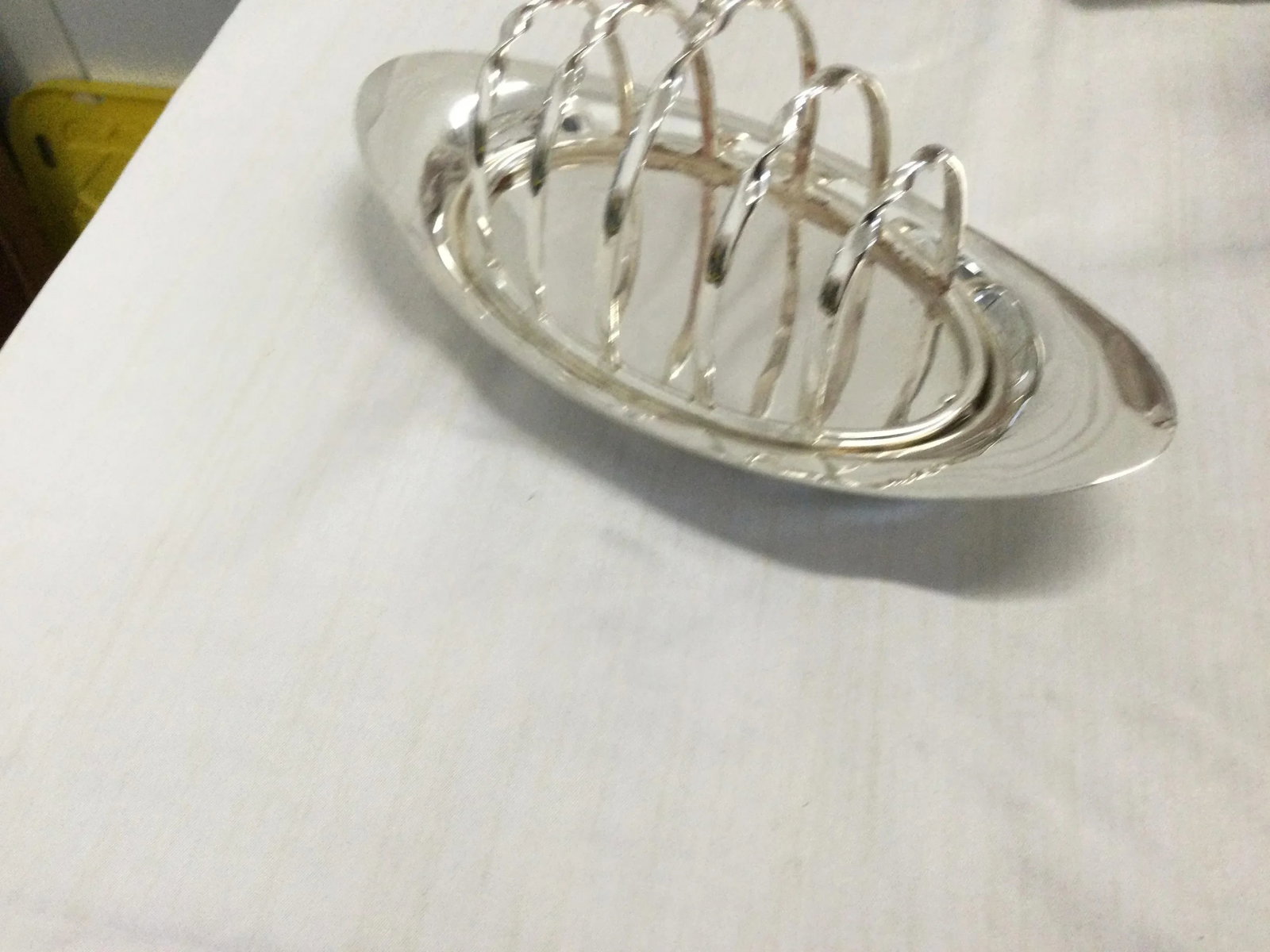 English Four Slice Silver Plate Toast Rack - 2