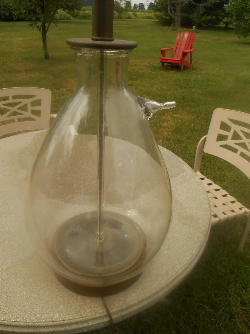 Mid-Century Hand-Blown Glass Table Lamp - 5