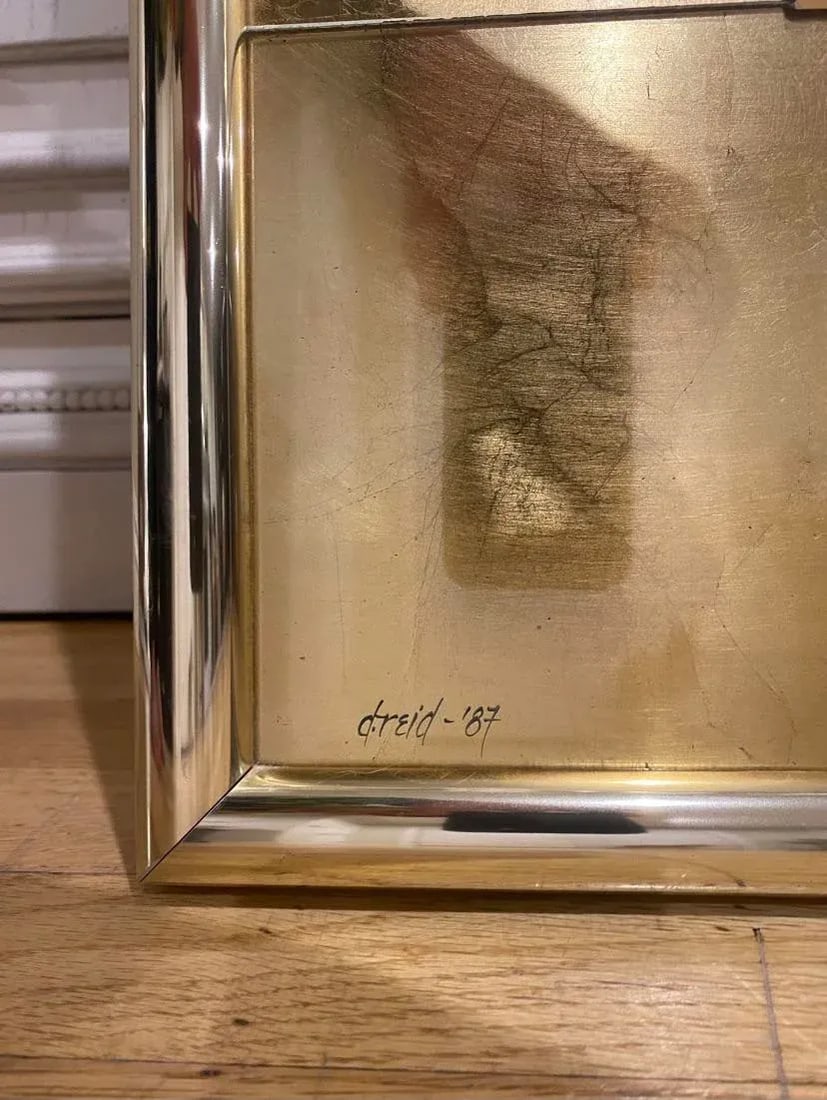 LaBarge Gold Leaf Mirror From the 1980's Pristine Condition - 3