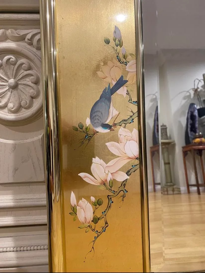 LaBarge Gold Leaf Mirror From the 1980's Pristine Condition - 4
