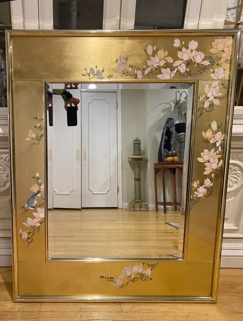 LaBarge Gold Leaf Mirror From the 1980's Pristine Condition - 5