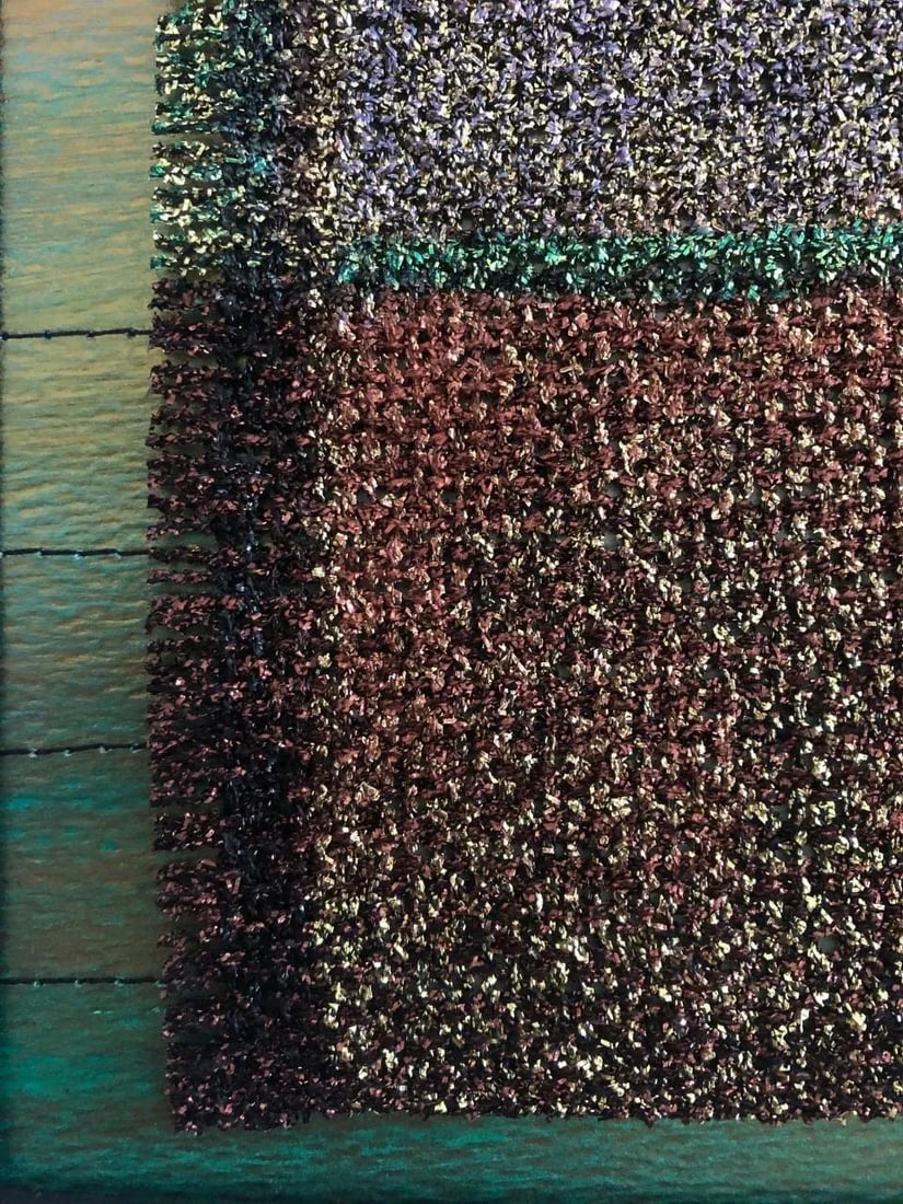 "Autumn Light" Mixed-Media Textile Art by Gay Jensen, Framed - 4
