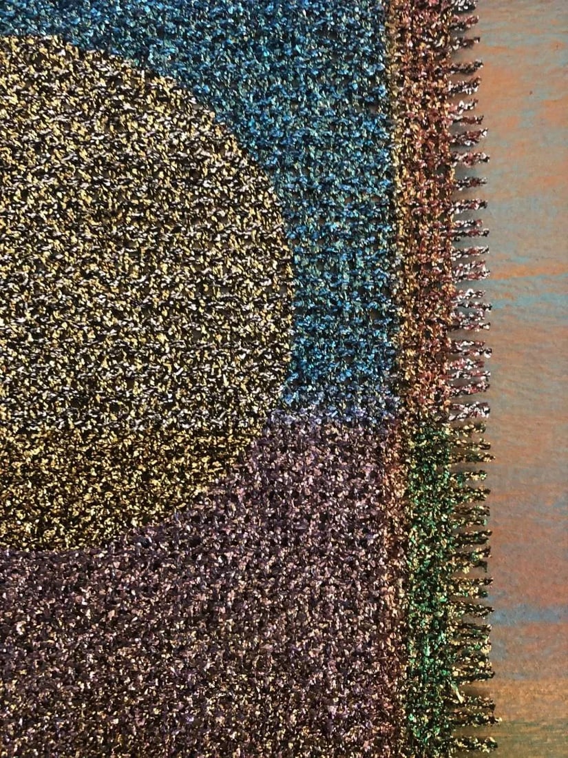 "Autumn Light" Mixed-Media Textile Art by Gay Jensen, Framed - 5