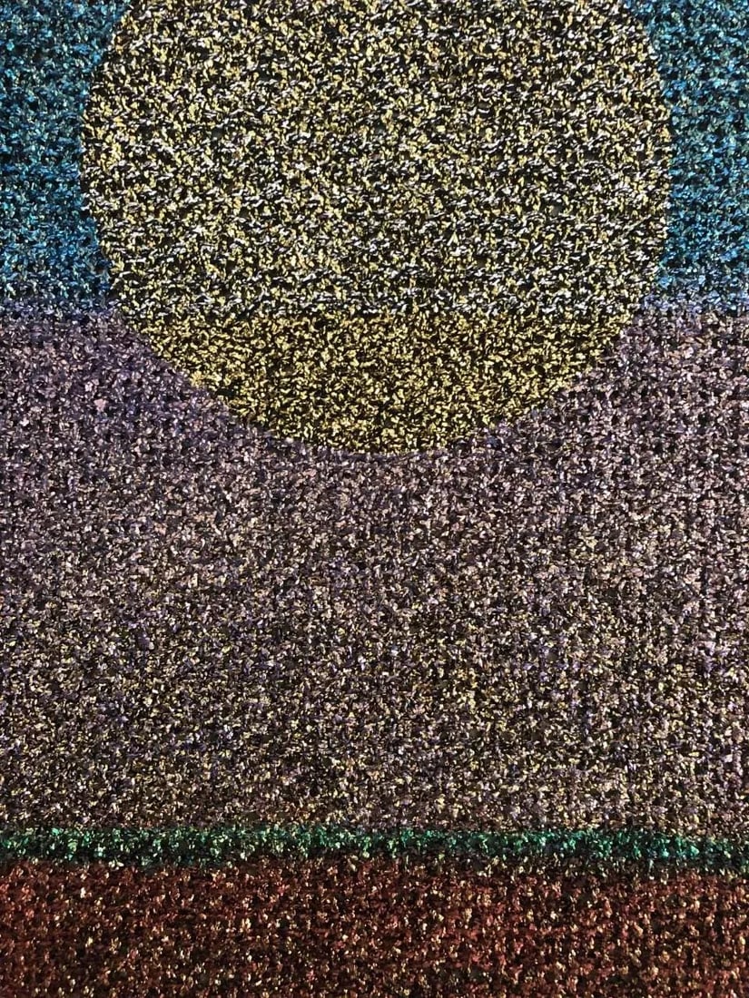 "Autumn Light" Mixed-Media Textile Art by Gay Jensen, Framed - 6
