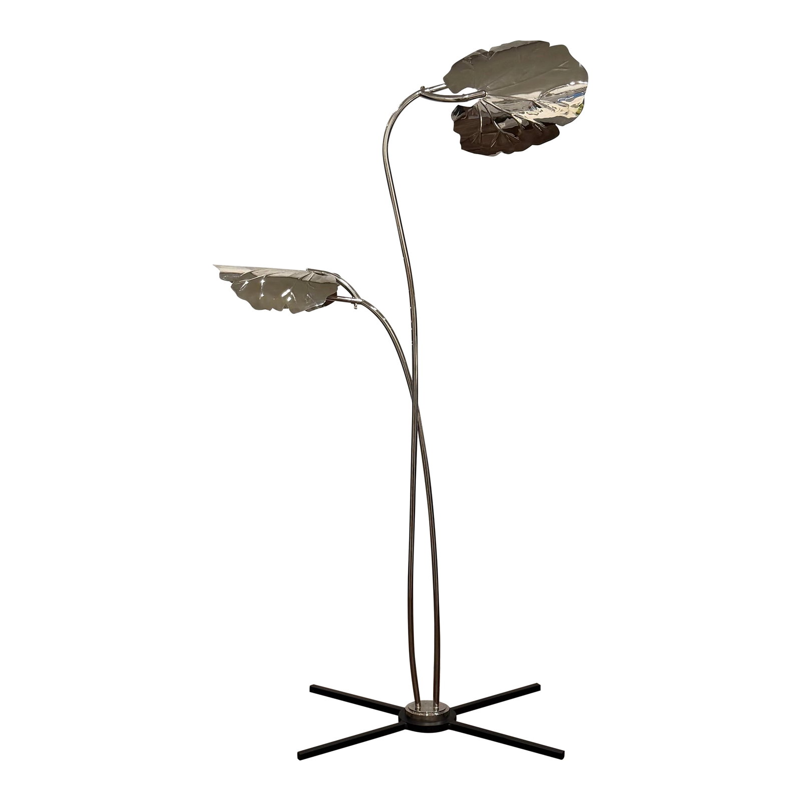 Organically Glamorous "Rimini" Nickel Floor Lamp by Global Views (1 of 8)