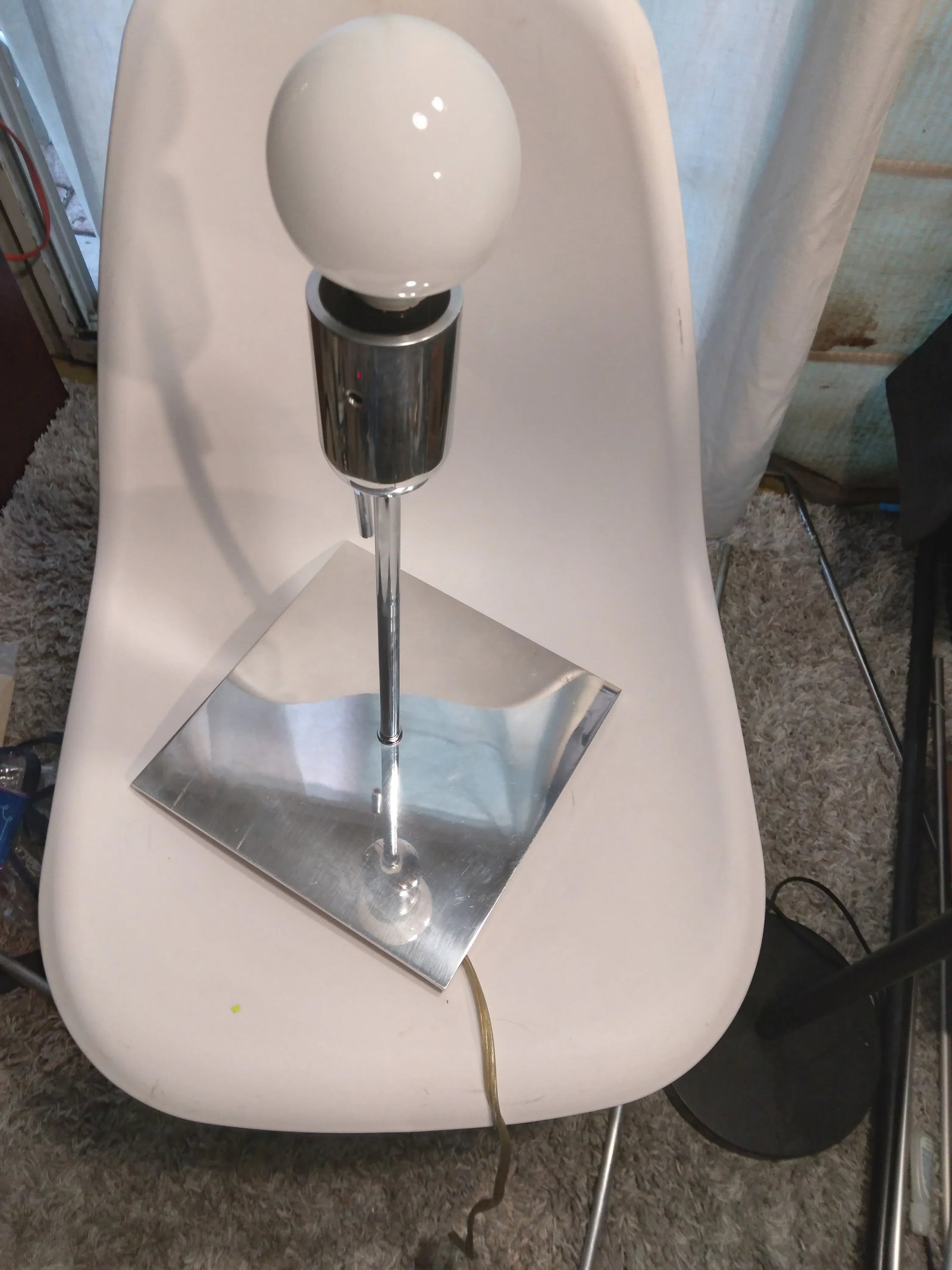 2008 Ron Rezek Artemide Large Polished Aluminum Bolo Lamp - 9