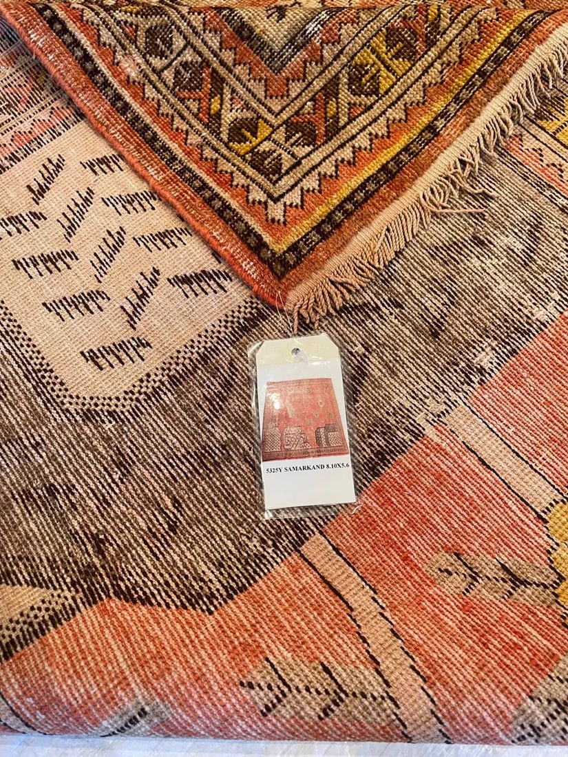 Antique Samarkand Rug with Animal Design - 4