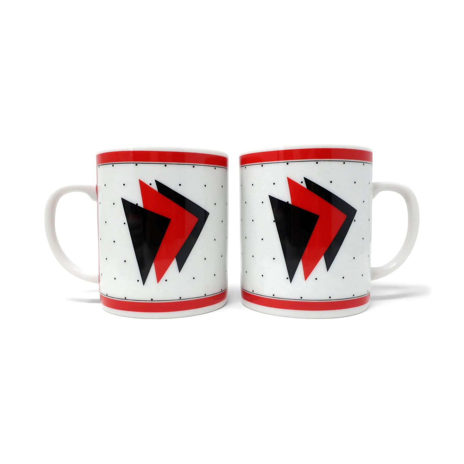 Postmodern Graphix Dessert Set by Saltera Himark 1985 - 6