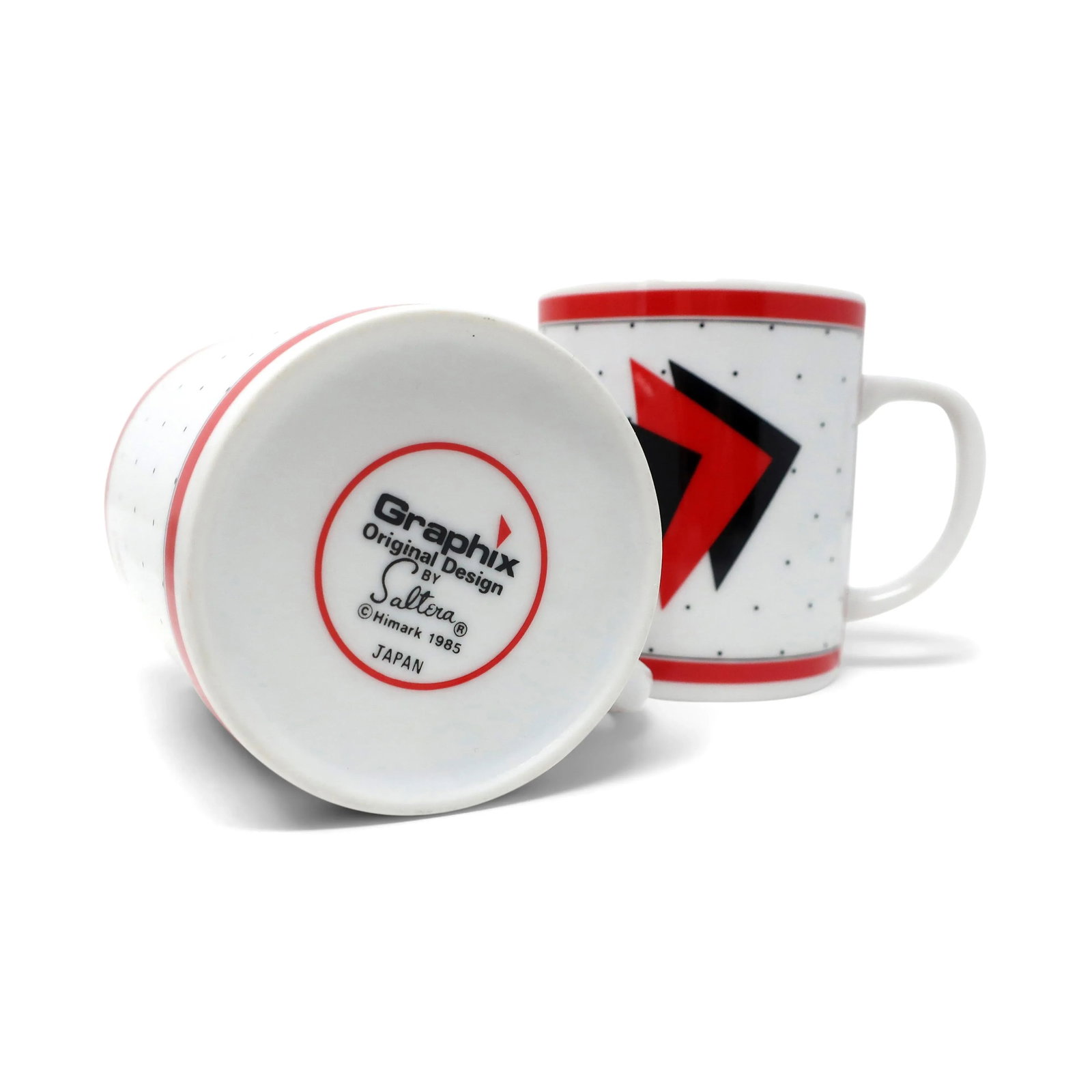Postmodern Graphix Dessert Set by Saltera Himark 1985 - 7