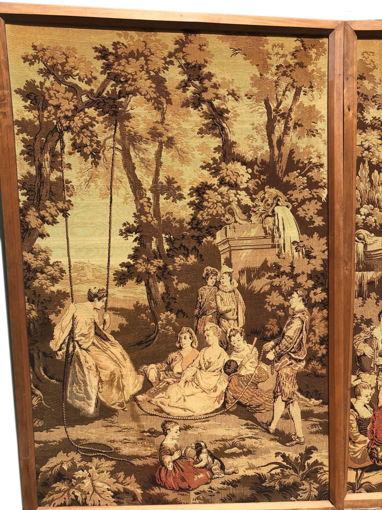 19th Century French Tapestries - a Pair - 2