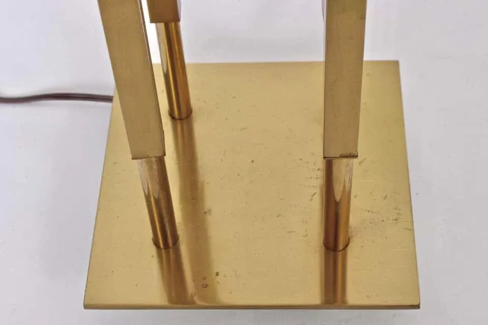 Tall Tommi Parzinger Style Stiffel "Columns" Brass Table Lamp - 11
